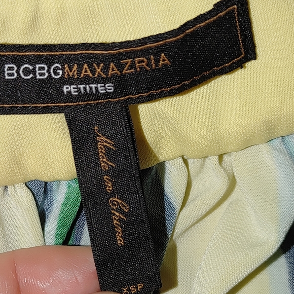 BCBGMAXAZRIA FLORAL HALTER MINI DRESS XSP - Picture 5 of 7